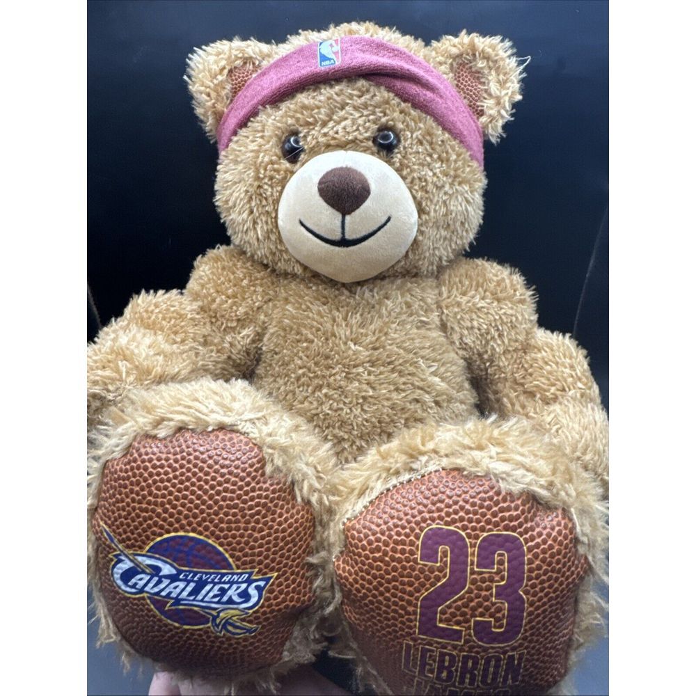 Build a Bear Teddy Bear Cleveland Cavaliers Lebron James 23 Plush Headband